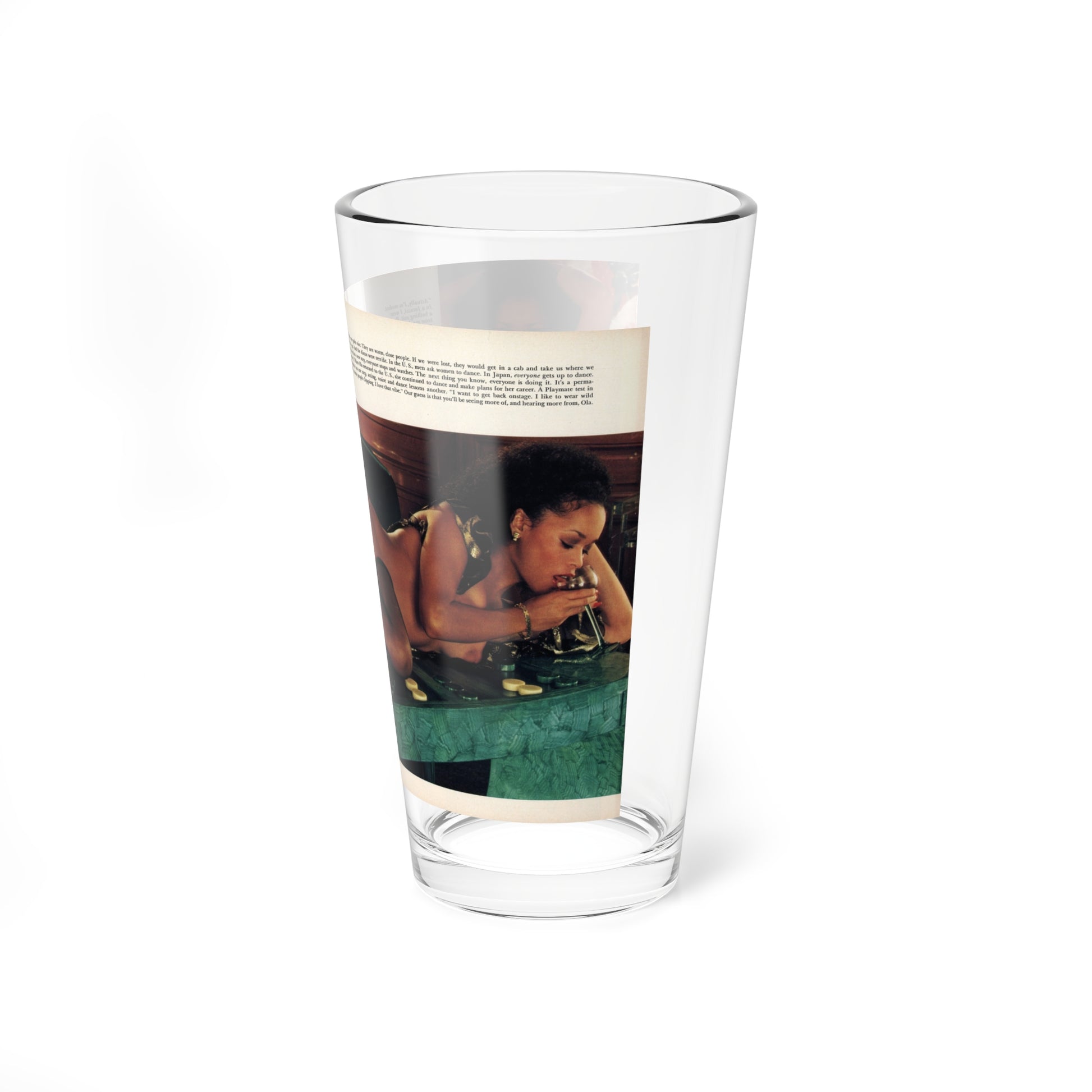 Ola Ray #132 - [Pages 148-149] Ola Playboy Spread Pages 5 & 6 of 10+Centerfold from Playboy Mag. June '80 (Vintage Female Icon) Pint Glass 16oz-Go Mug Yourself