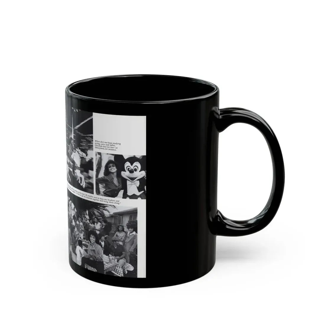 Ola Ray #133 - [Pages 150-151] Ola Playboy Spread Pages 7 & 8 of 10+Centerfold from Playboy Mag. June '80 (Vintage Female Icon) Black Coffee Mug - Go Mug Yourself