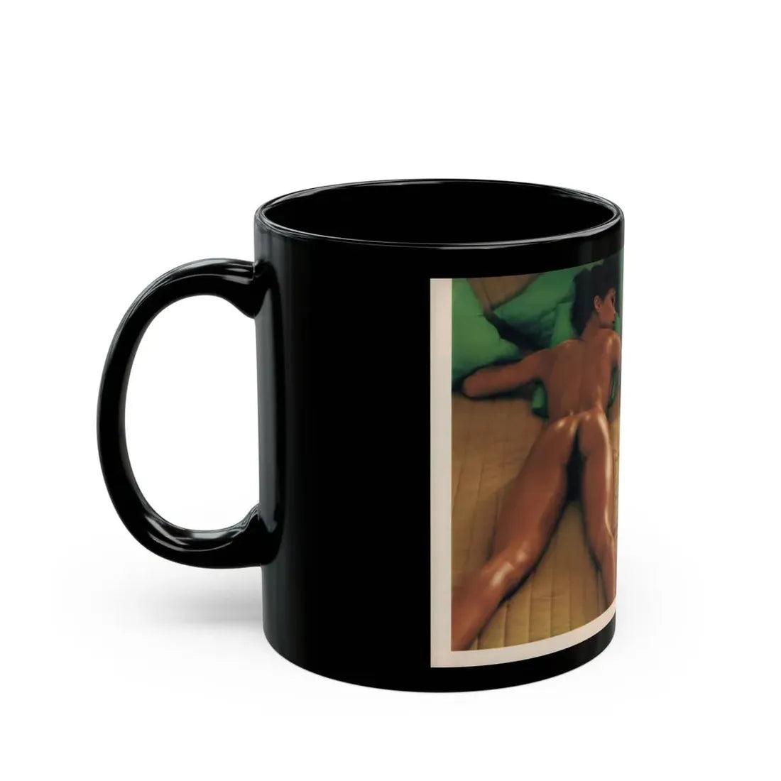 Ola Ray #133 - [Pages 150-151] Ola Playboy Spread Pages 7 & 8 of 10+Centerfold from Playboy Mag. June '80 (Vintage Female Icon) Black Coffee Mug - Go Mug Yourself