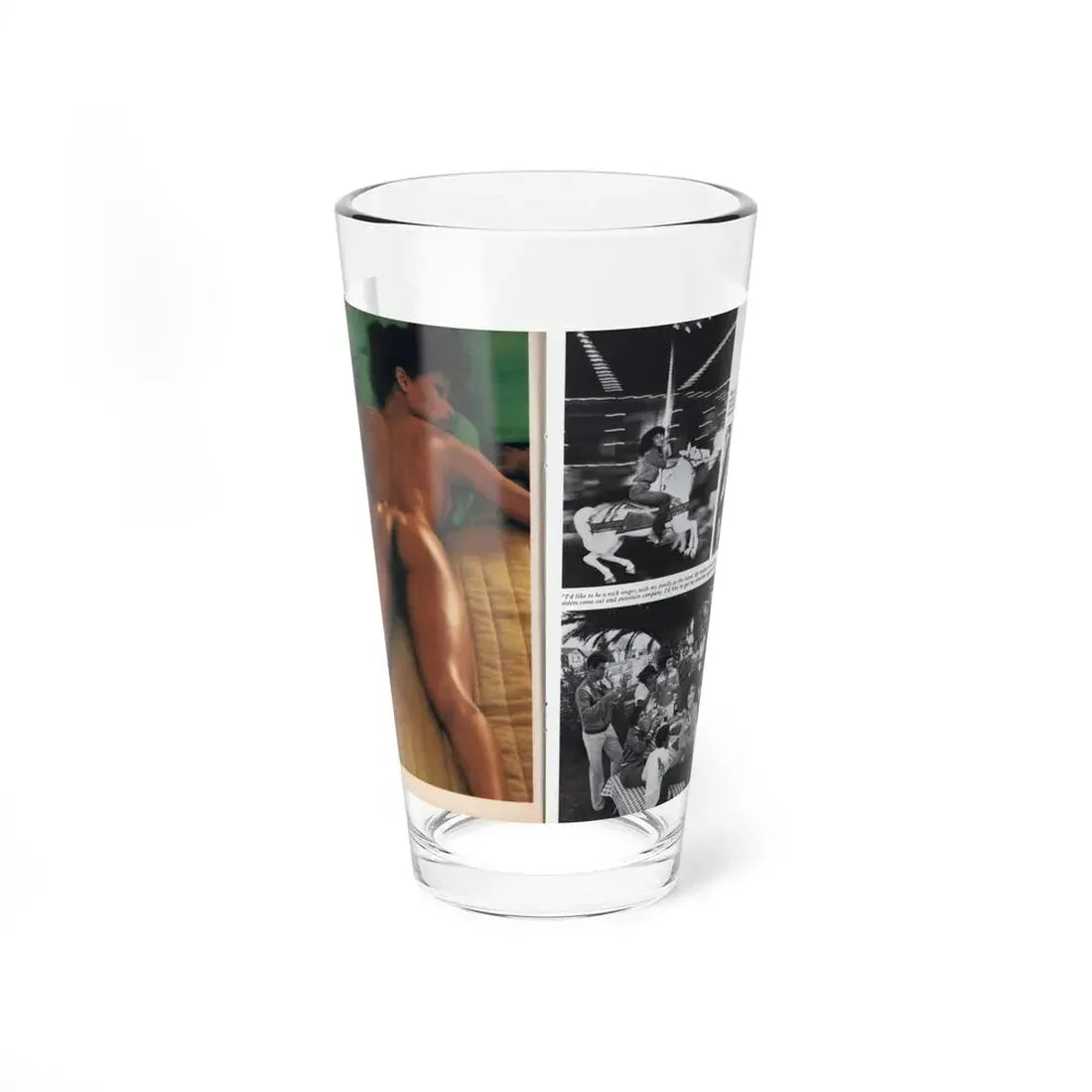 Ola Ray #133 - [Pages 150-151] Ola Playboy Spread Pages 7 & 8 of 10+Centerfold from Playboy Mag. June '80 (Vintage Female Icon) Pint Glass 16oz 16oz - Go Mug Yourself