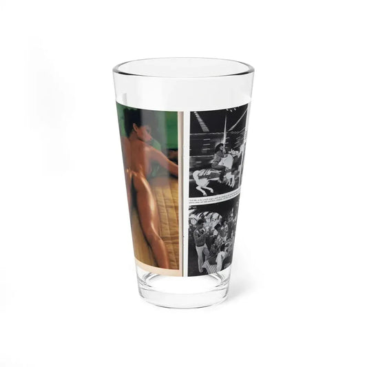 Ola Ray #133 - [Pages 150-151] Ola Playboy Spread Pages 7 & 8 of 10+Centerfold from Playboy Mag. June '80 (Vintage Female Icon) Pint Glass 16oz 16oz - Go Mug Yourself