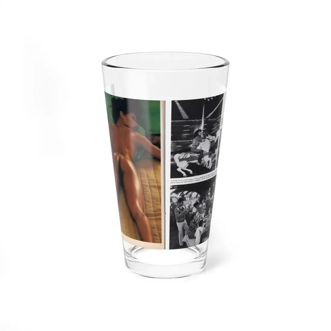 Ola Ray #133 - [Pages 150-151] Ola Playboy Spread Pages 7 & 8 of 10+Centerfold from Playboy Mag. June '80 (Vintage Female Icon) Pint Glass 16oz 16oz - Go Mug Yourself