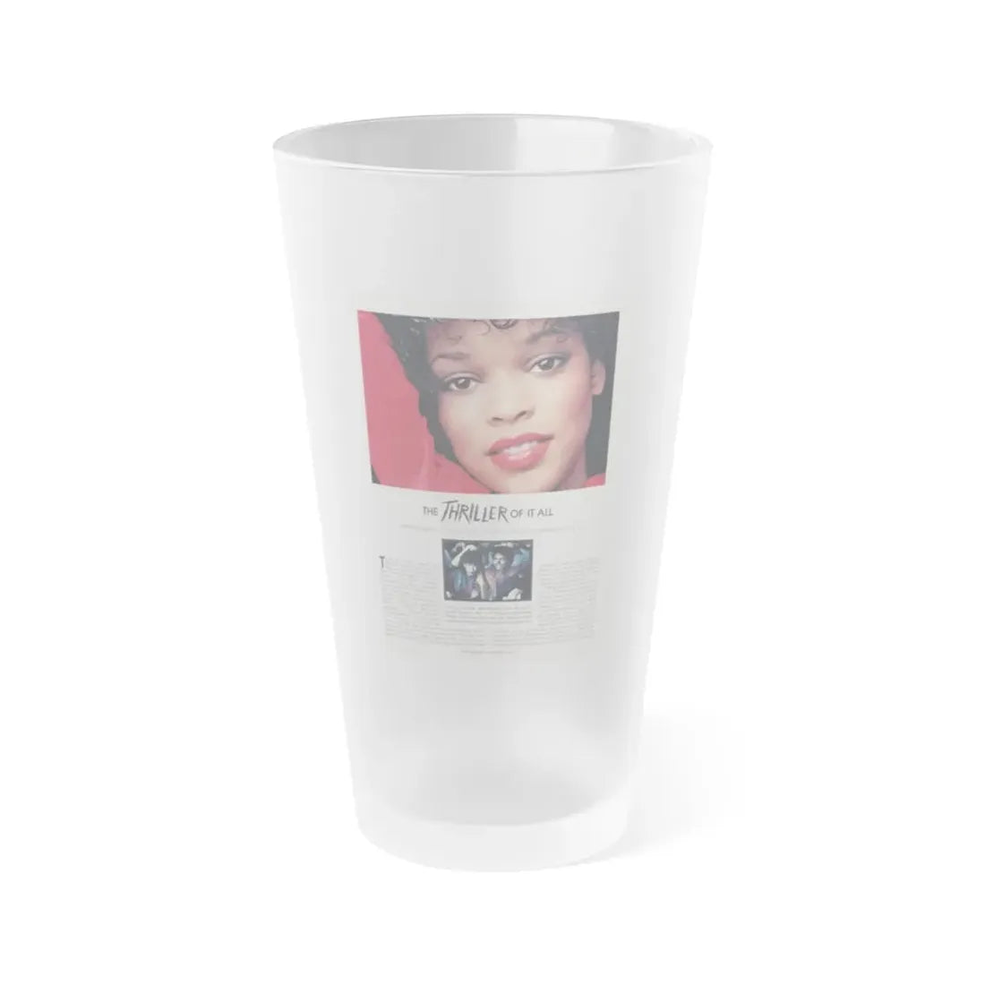 Ola Ray #134 - [Pages 87] Ola Playboy Spread Pages 1 of 5 from Playboy Mag. May '84 (Vintage Female Icon) Frosted Pint Glass 16oz 16oz Frosted - Go Mug Yourself