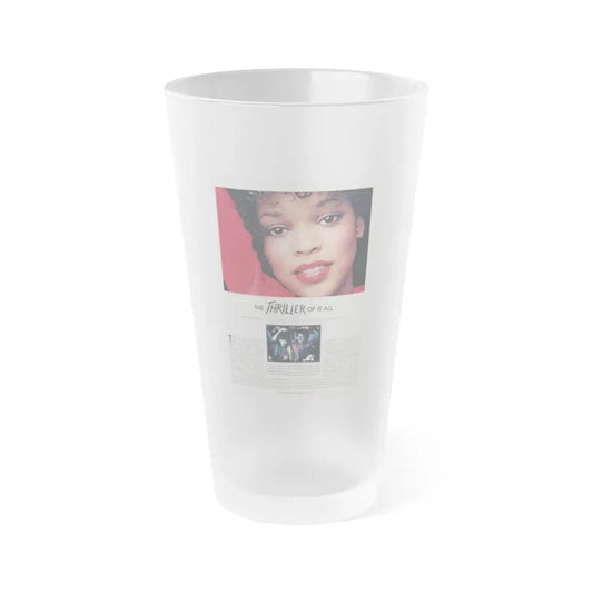 Ola Ray #134 - [Pages 87] Ola Playboy Spread Pages 1 of 5 from Playboy Mag. May '84 (Vintage Female Icon) Frosted Pint Glass 16oz 16oz Frosted - Go Mug Yourself