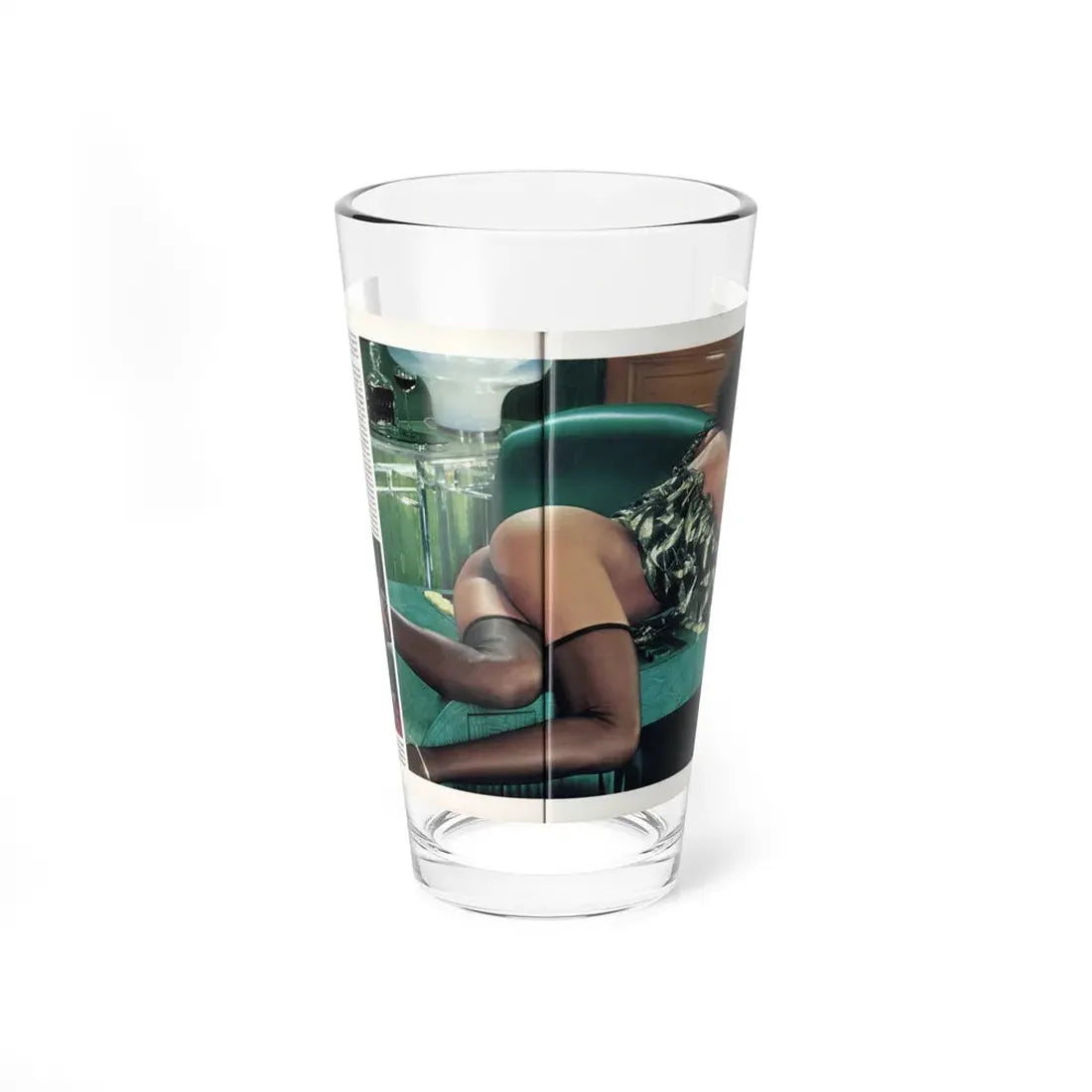 Ola Ray #135 - [Pages 88 & 89] Ola Playboy Spread Pages 2 & 3 of 5 from Playboy Mag. May '84 (Vintage Female Icon) Pint Glass 16oz 16oz - Go Mug Yourself