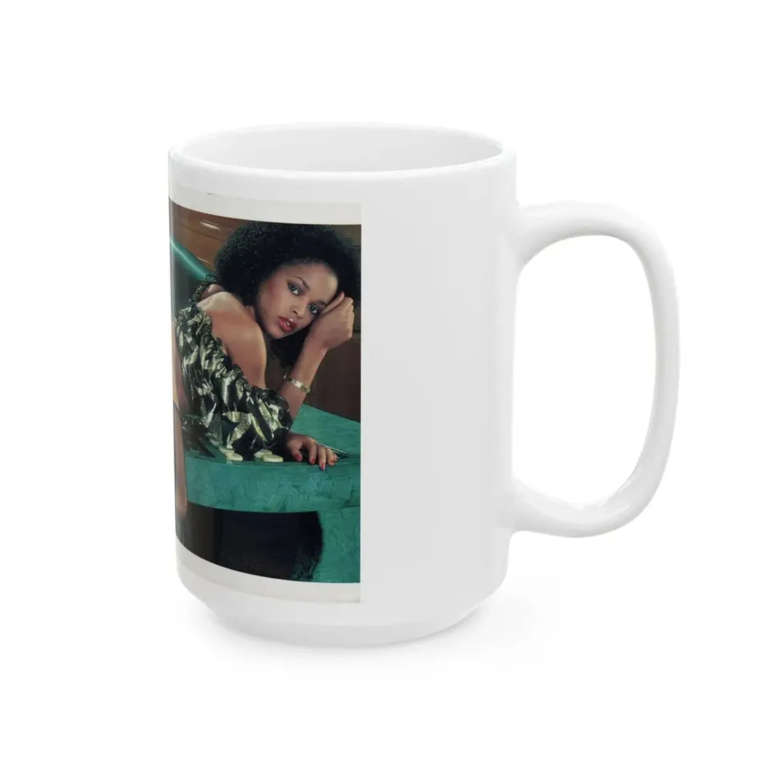 Ola Ray #135 - [Pages 88 & 89] Ola Playboy Spread Pages 2 & 3 of 5 from Playboy Mag. May '84 (Vintage Female Icon) White Coffee Mug - Go Mug Yourself