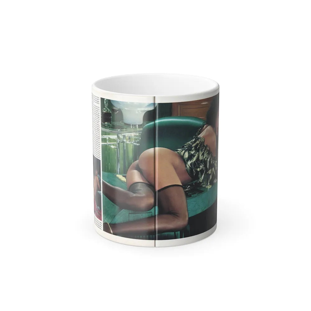 Ola Ray #135 - [Pages 88 & 89] Ola Playboy Spread Pages 2 & 3 of 5 from Playboy Mag. May '84 (Vintage Female Icons) Color Changing Mug 11oz-11oz-Go Mug Yourself