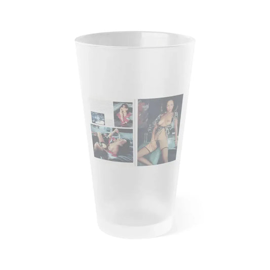 Ola Ray #136 - [Pages 90 & 91] Ola Playboy Spread Pages 4 & 5 of 5 from Playboy Mag. May '84 (Vintage Female Icon) Frosted Pint Glass 16oz 16oz Frosted - Go Mug Yourself