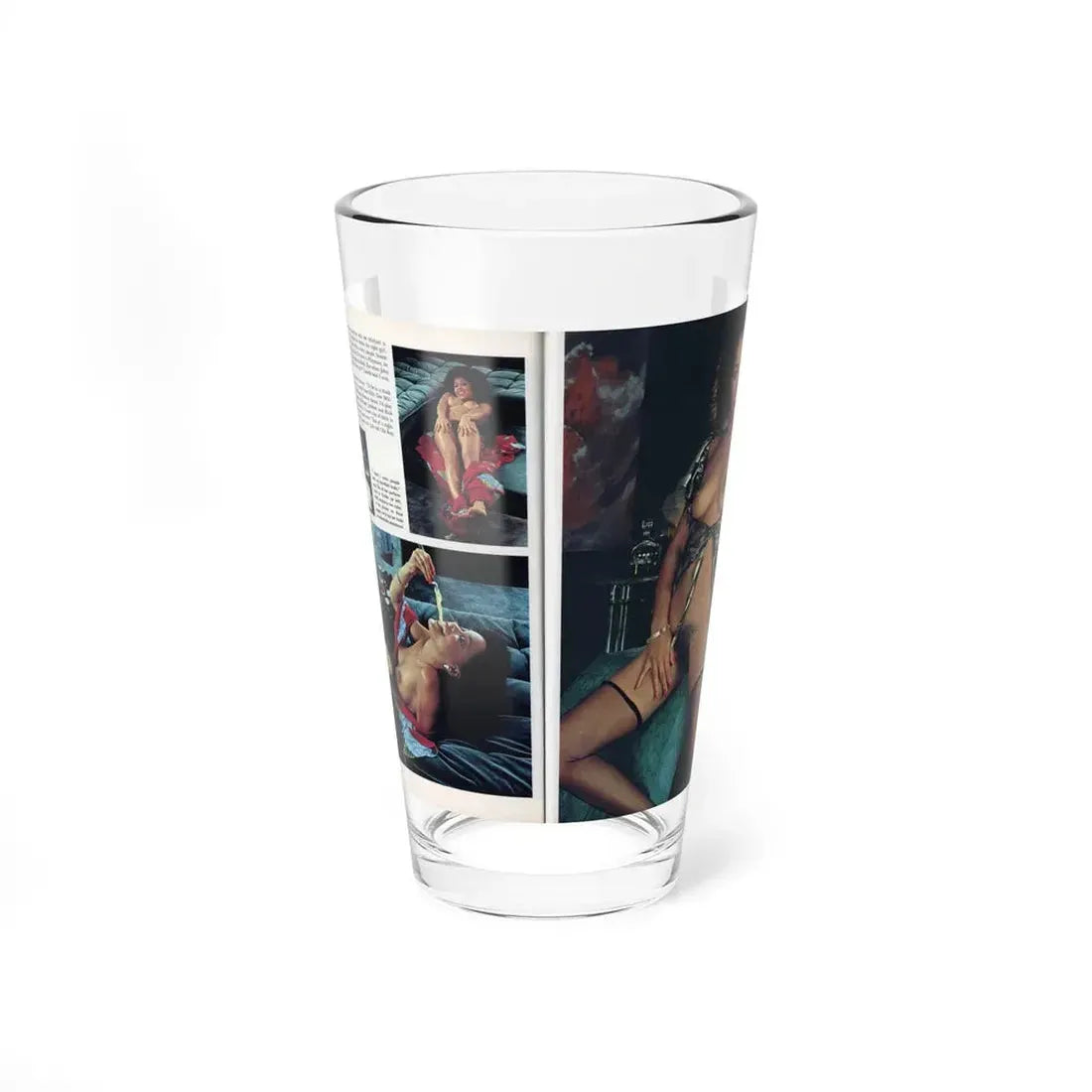 Ola Ray #136 - [Pages 90 & 91] Ola Playboy Spread Pages 4 & 5 of 5 from Playboy Mag. May '84 (Vintage Female Icon) Pint Glass 16oz 16oz - Go Mug Yourself