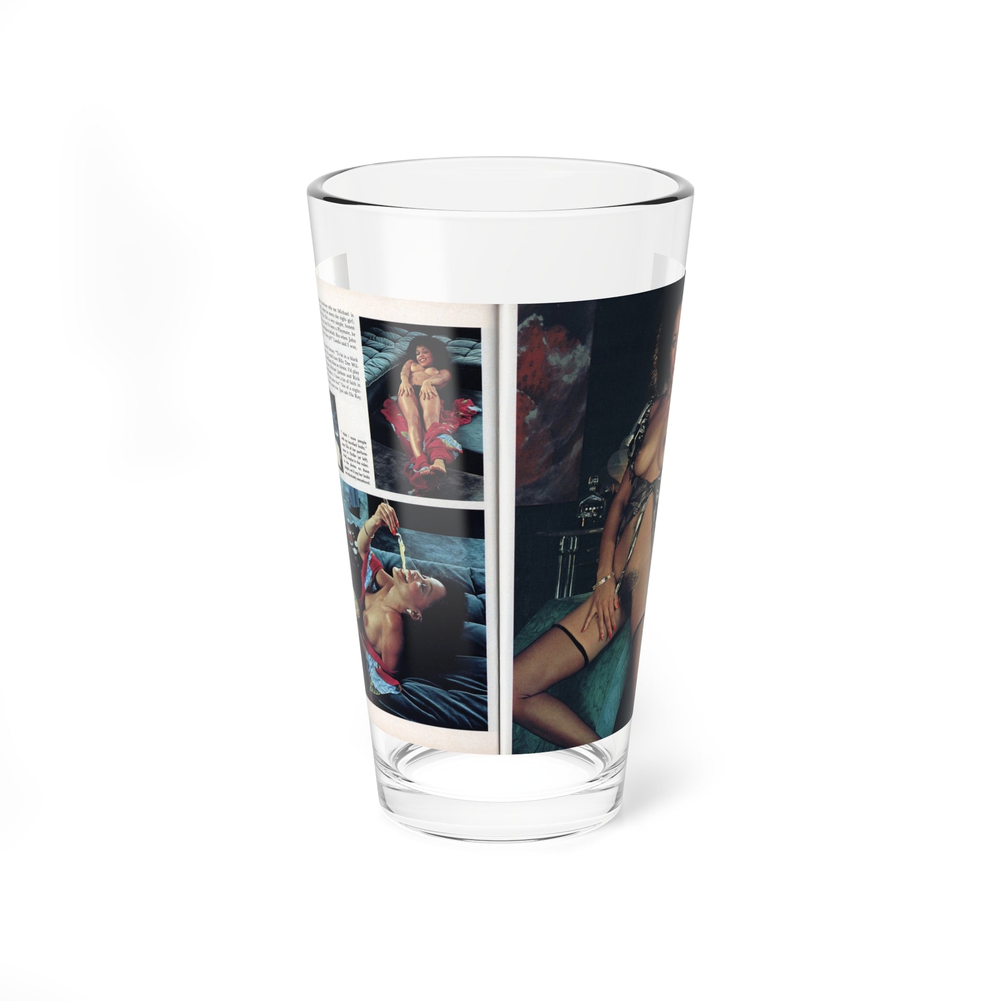 Ola Ray #136 - [Pages 90 & 91] Ola Playboy Spread Pages 4 & 5 of 5 from Playboy Mag. May '84 (Vintage Female Icon) Pint Glass 16oz-16oz-Go Mug Yourself