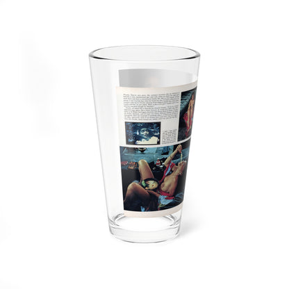 Ola Ray #136 - [Pages 90 & 91] Ola Playboy Spread Pages 4 & 5 of 5 from Playboy Mag. May '84 (Vintage Female Icon) Pint Glass 16oz-Go Mug Yourself