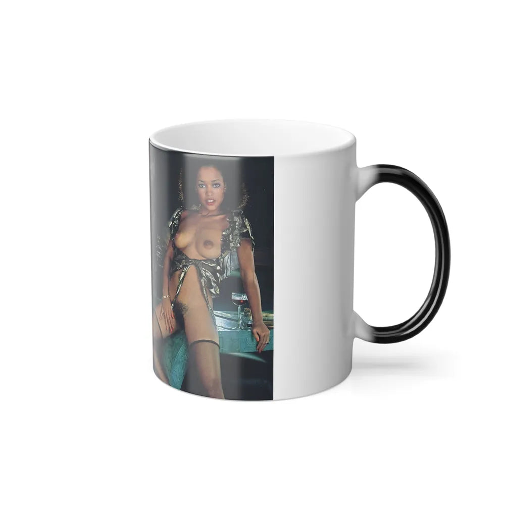 Ola Ray #136 - [Pages 90 & 91] Ola Playboy Spread Pages 4 & 5 of 5 from Playboy Mag. May '84 (Vintage Female Icons) Color Changing Mug 11oz-Go Mug Yourself