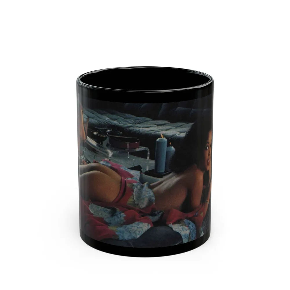 Ola Ray #28 (Vintage Female Icon) Black Coffee Mug-11oz-Go Mug Yourself