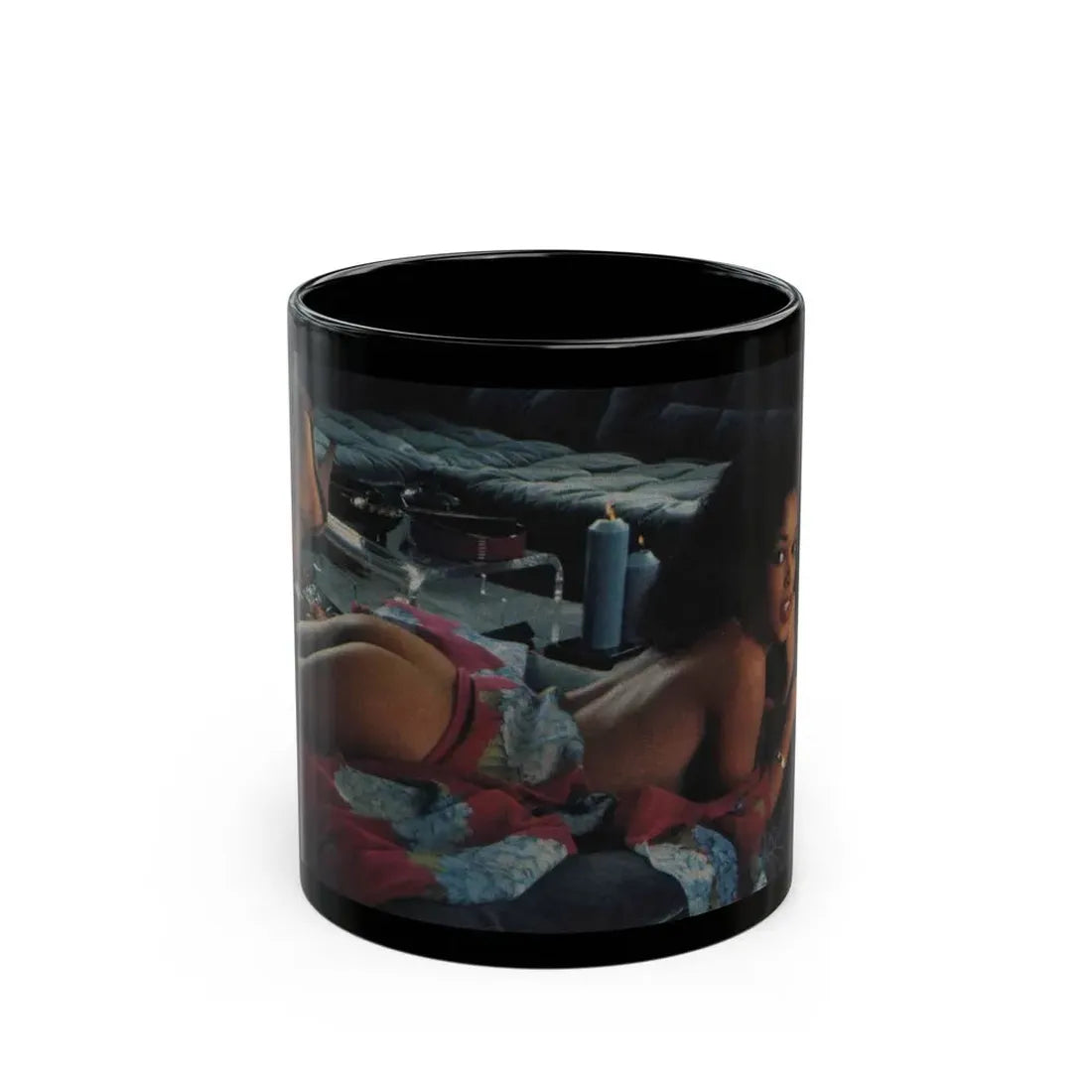 Ola Ray #28 (Vintage Female Icon) Black Coffee Mug 11oz - Go Mug Yourself