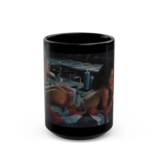 Ola Ray #28 (Vintage Female Icon) Black Coffee Mug-15oz-Go Mug Yourself