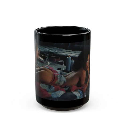 Ola Ray #28 (Vintage Female Icon) Black Coffee Mug 15oz - Go Mug Yourself