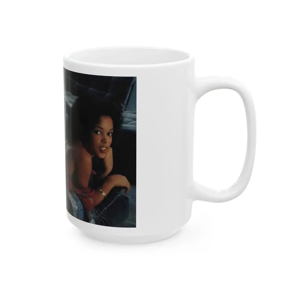 Ola Ray #28 (Vintage Female Icon) White Coffee Mug - Go Mug Yourself