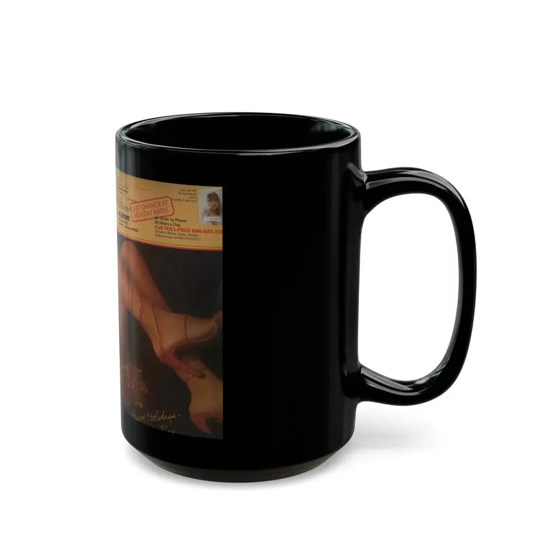 Ola Ray #30 (Vintage Female Icon) Black Coffee Mug - Go Mug Yourself