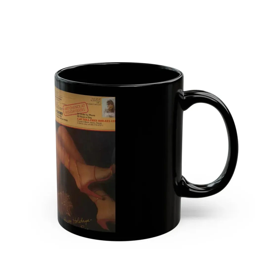 Ola Ray #30 (Vintage Female Icon) Black Coffee Mug - Go Mug Yourself