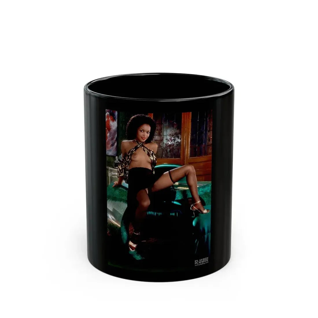 Ola Ray #36 (Vintage Female Icon) Black Coffee Mug 11oz - Go Mug Yourself