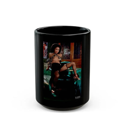 Ola Ray #36 (Vintage Female Icon) Black Coffee Mug 15oz - Go Mug Yourself