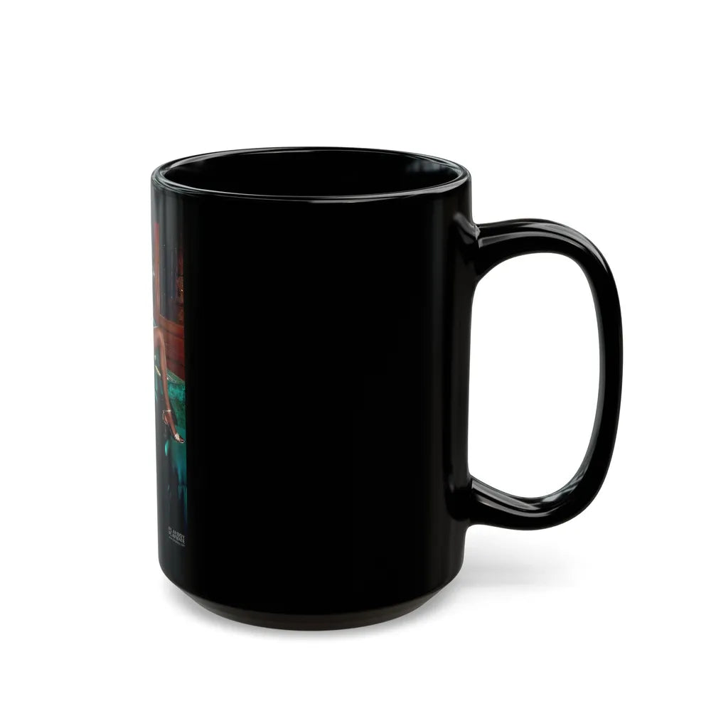 Ola Ray #36 (Vintage Female Icon) Black Coffee Mug-Go Mug Yourself