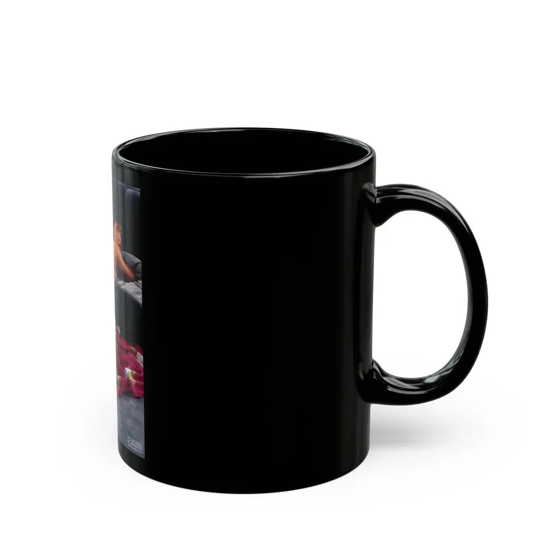 Ola Ray #37 (Vintage Female Icon) Black Coffee Mug - Go Mug Yourself