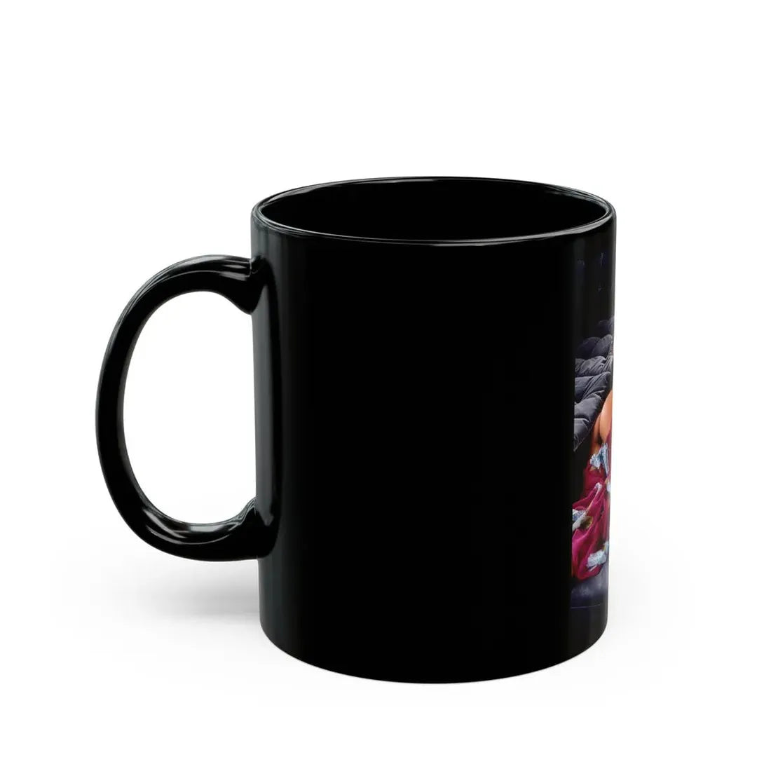 Ola Ray #37 (Vintage Female Icon) Black Coffee Mug - Go Mug Yourself