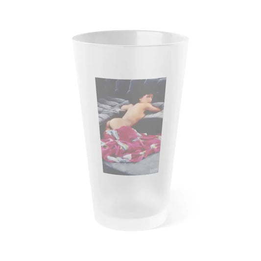 Ola Ray #37 (Vintage Female Icon) Frosted Pint Glass 16oz 16oz Frosted - Go Mug Yourself