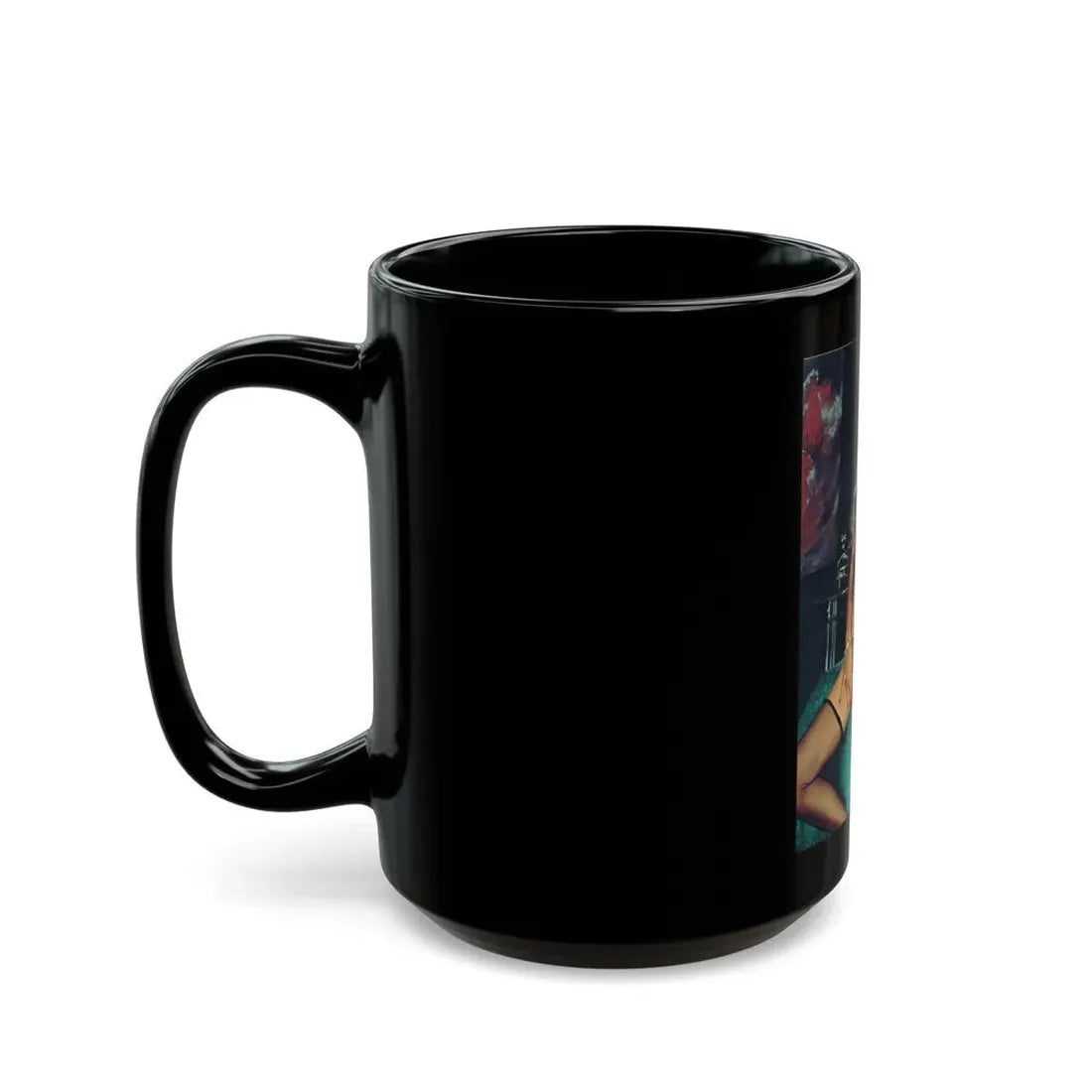 Ola Ray #41 (Vintage Female Icon) Black Coffee Mug - Go Mug Yourself