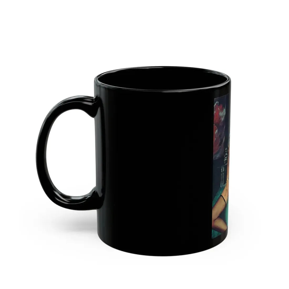Ola Ray #41 (Vintage Female Icon) Black Coffee Mug - Go Mug Yourself