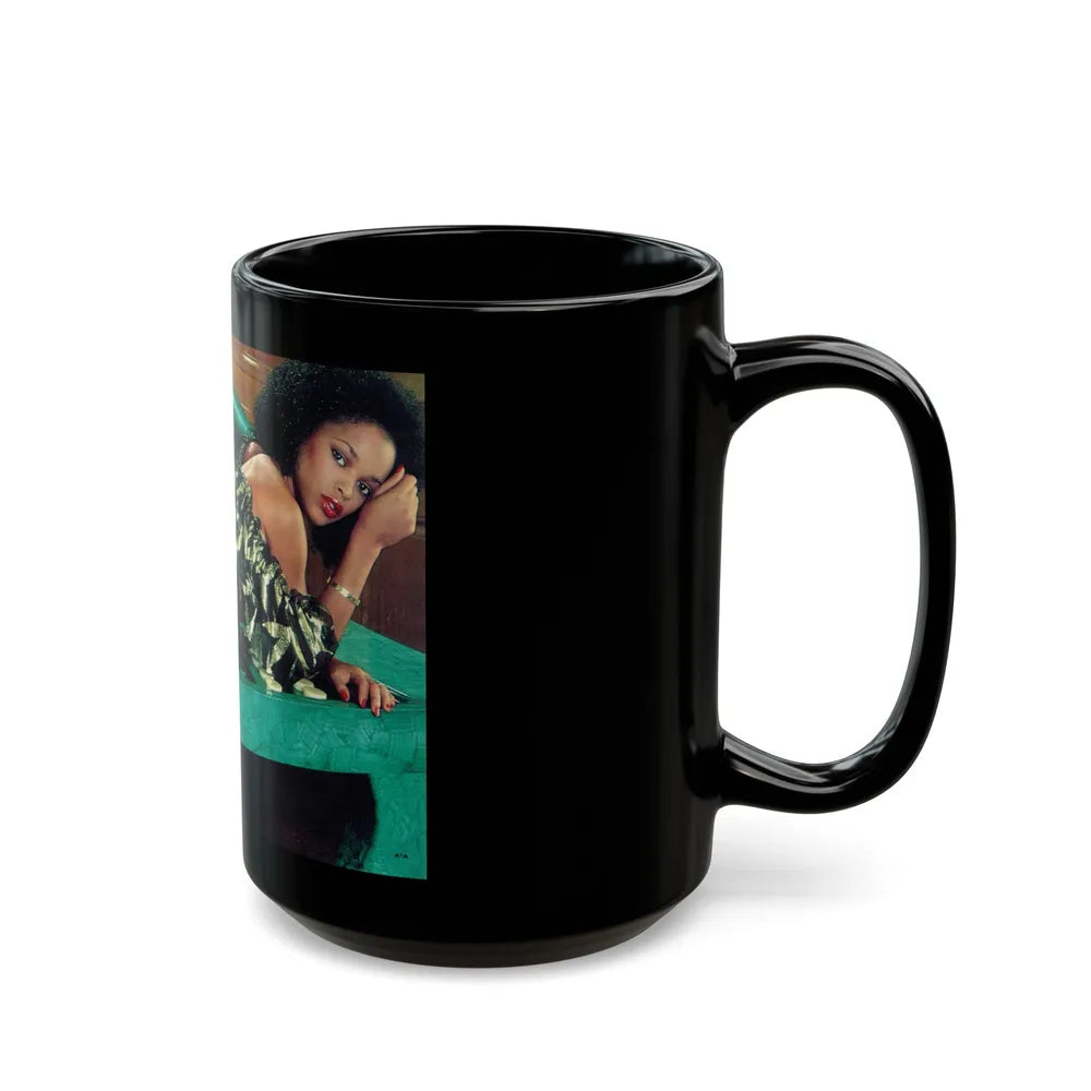 Ola Ray #44 (Vintage Female Icon) Black Coffee Mug-Go Mug Yourself