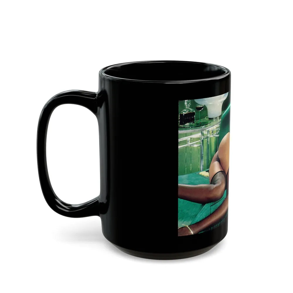 Ola Ray #44 (Vintage Female Icon) Black Coffee Mug-Go Mug Yourself