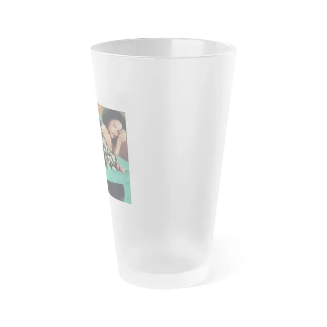 Ola Ray #44 (Vintage Female Icon) Frosted Pint Glass 16oz - Go Mug Yourself