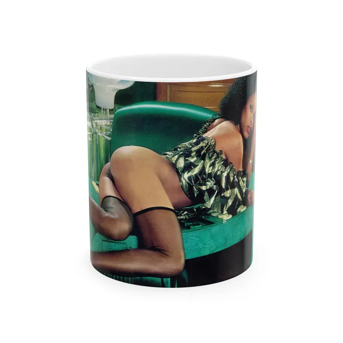 Ola Ray #44 (Vintage Female Icon) White Coffee Mug 11oz - Go Mug Yourself