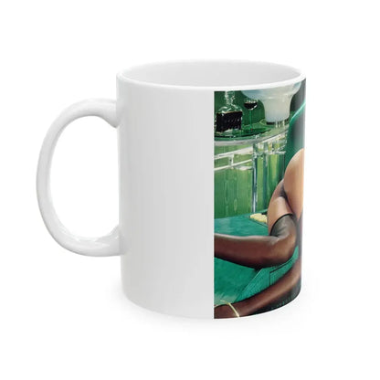 Ola Ray #44 (Vintage Female Icon) White Coffee Mug - Go Mug Yourself