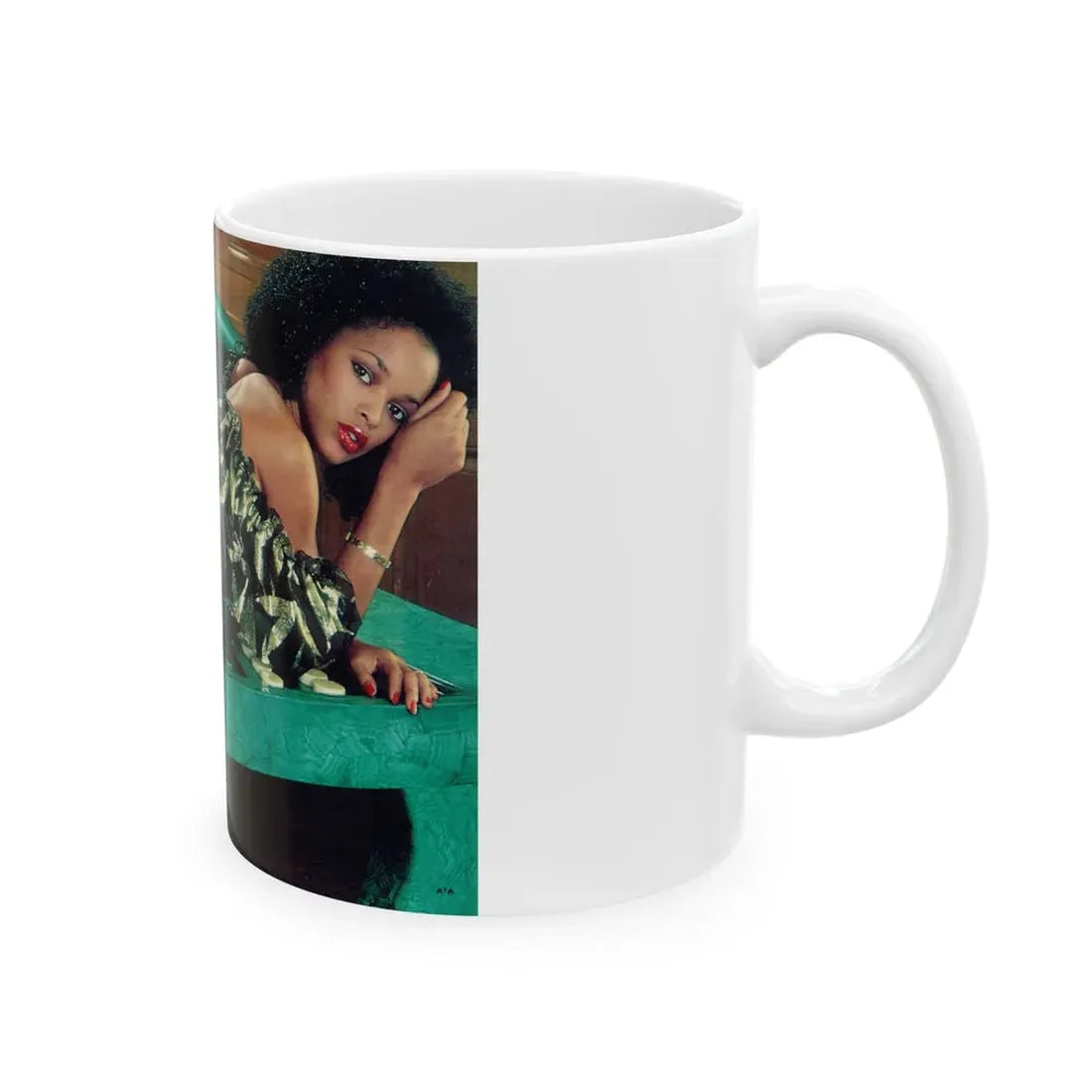 Ola Ray #44 (Vintage Female Icon) White Coffee Mug - Go Mug Yourself