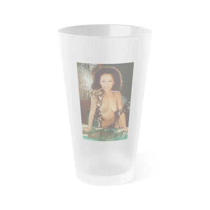 Ola Ray #47 (Vintage Female Icon) Frosted Pint Glass 16oz 16oz Frosted - Go Mug Yourself