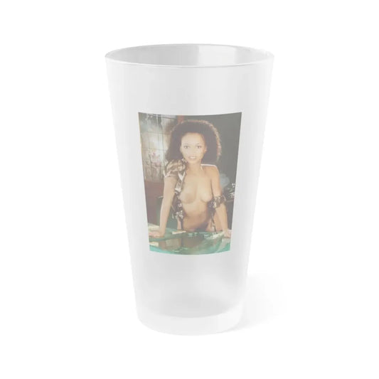 Ola Ray #47 (Vintage Female Icon) Frosted Pint Glass 16oz 16oz Frosted - Go Mug Yourself