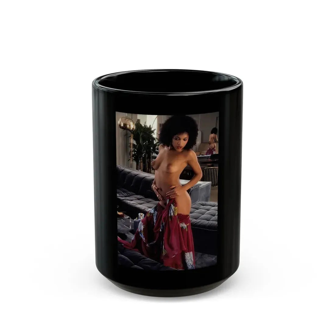 Ola Ray #52 (Vintage Female Icon) Black Coffee Mug 15oz - Go Mug Yourself