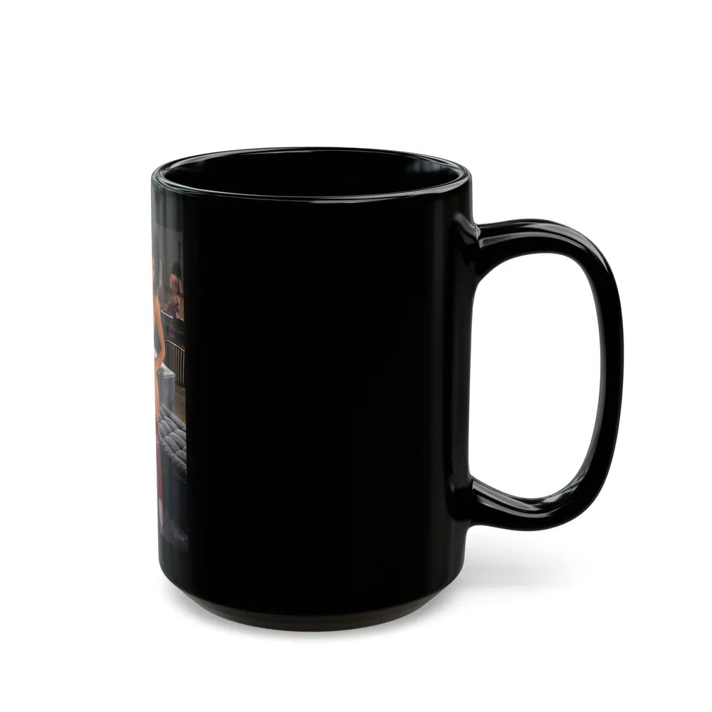 Ola Ray #52 (Vintage Female Icon) Black Coffee Mug-Go Mug Yourself