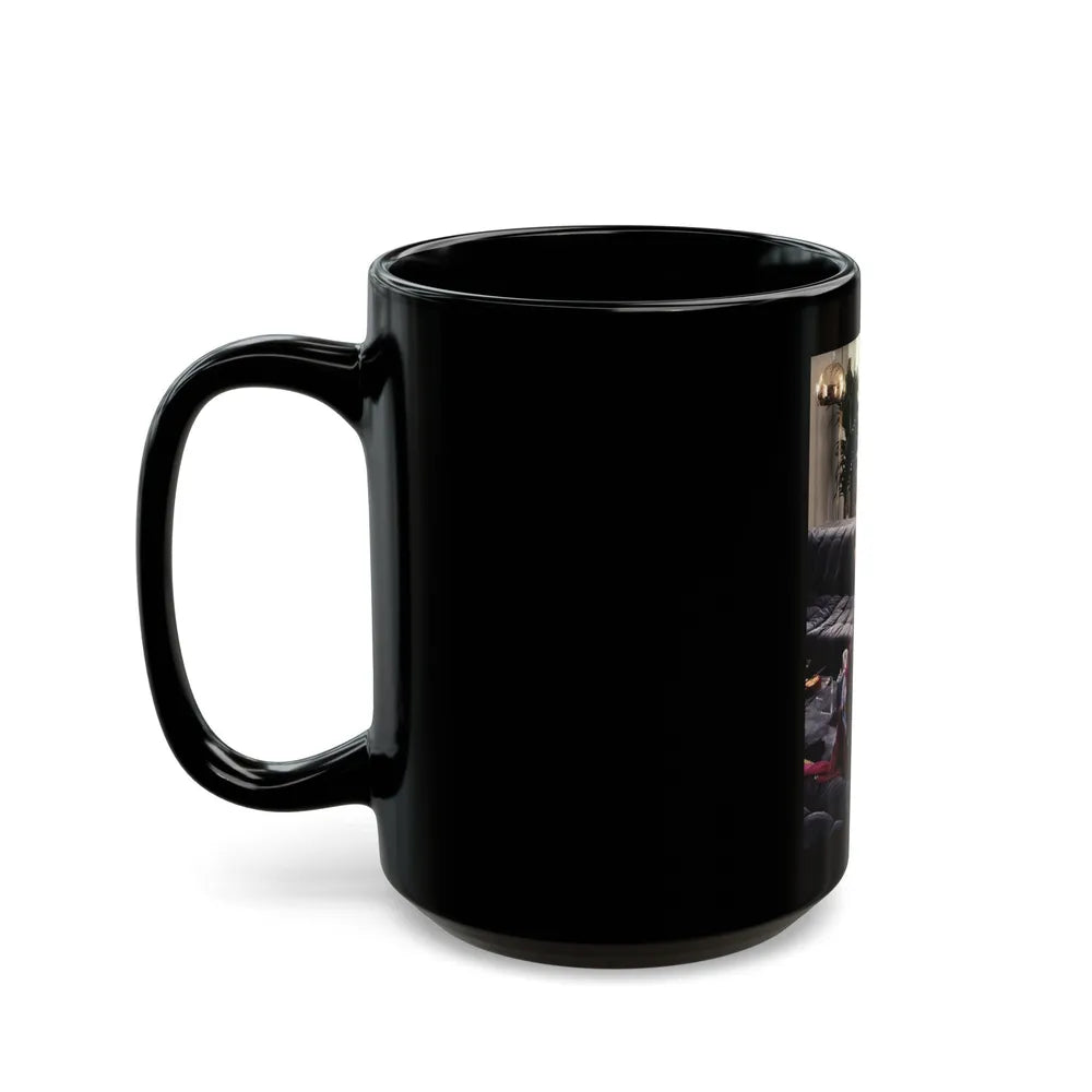 Ola Ray #52 (Vintage Female Icon) Black Coffee Mug-Go Mug Yourself