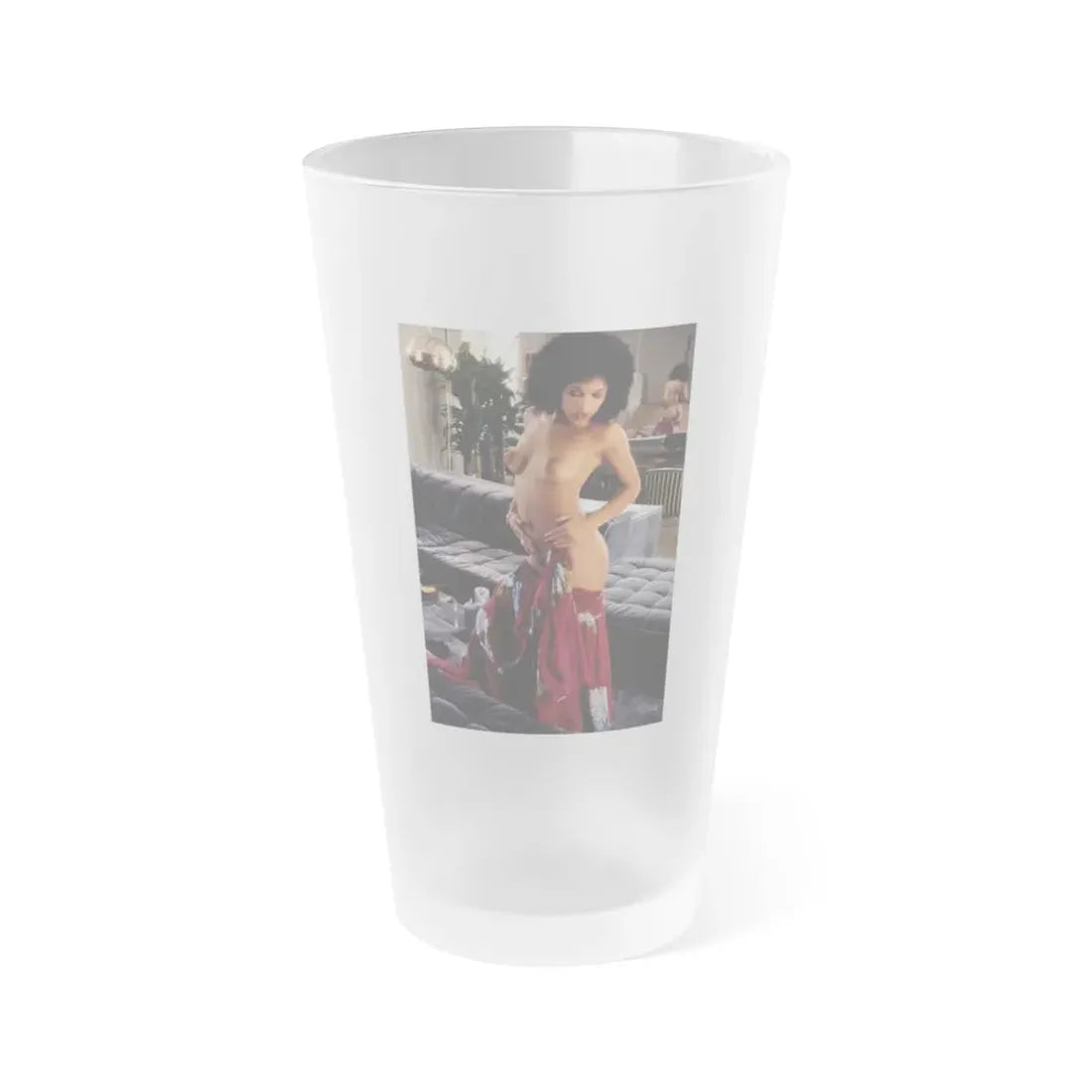 Ola Ray #52 (Vintage Female Icon) Frosted Pint Glass 16oz 16oz Frosted - Go Mug Yourself