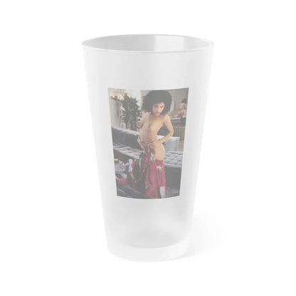 Ola Ray #52 (Vintage Female Icon) Frosted Pint Glass 16oz 16oz Frosted - Go Mug Yourself