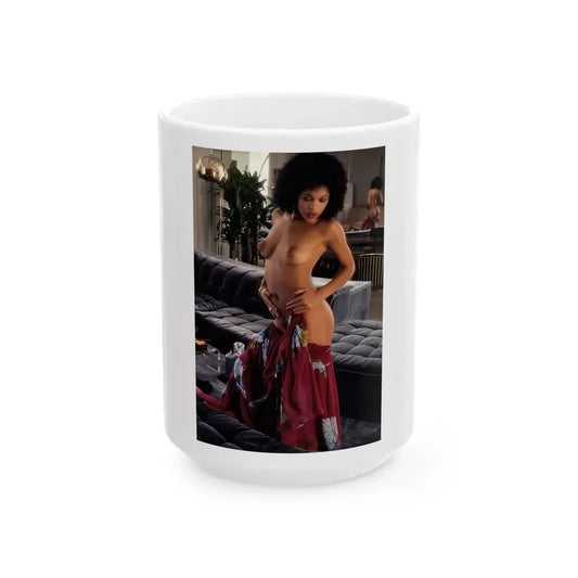 Ola Ray #52 (Vintage Female Icon) White Coffee Mug 15oz - Go Mug Yourself