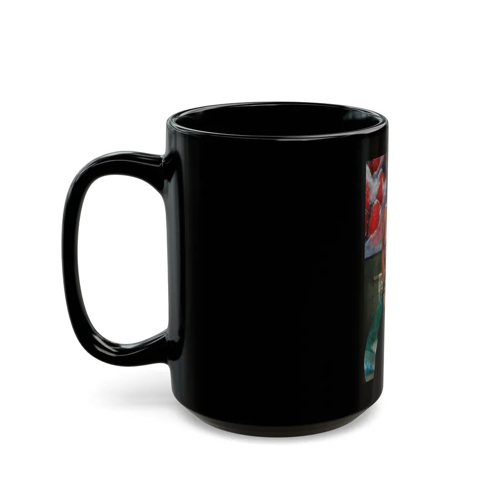 Ola Ray #54 (Vintage Female Icon) Black Coffee Mug-Go Mug Yourself