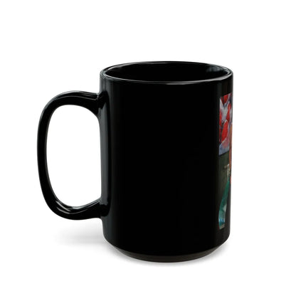 Ola Ray #54 (Vintage Female Icon) Black Coffee Mug-Go Mug Yourself