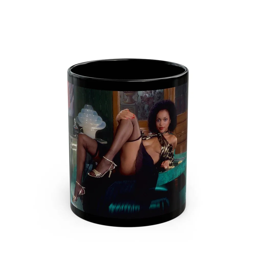 Ola Ray #55 (Vintage Female Icon) Black Coffee Mug-11oz-Go Mug Yourself