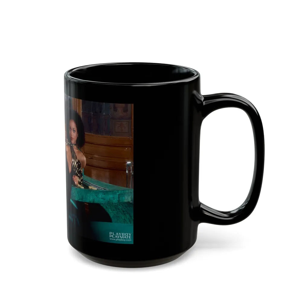 Ola Ray #55 (Vintage Female Icon) Black Coffee Mug-Go Mug Yourself