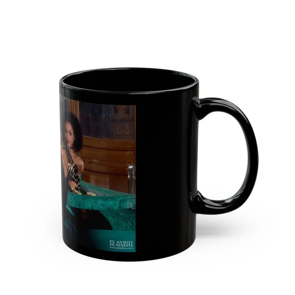 Ola Ray #55 (Vintage Female Icon) Black Coffee Mug-Go Mug Yourself